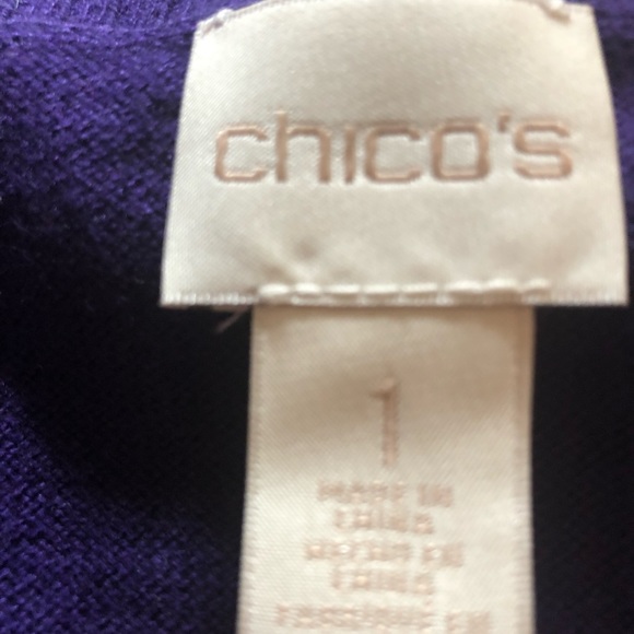 Chicos sz 1/ med purple sweater. - Picture 3 of 5